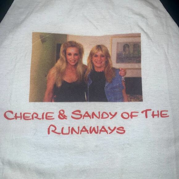 80s-90s VINTAGE THE RUNAWAYS JOAN JETT RAGLAN BASEBALL BAND TEE CONCERT TEE M - Picture 3 of 10